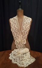 Antico Pizzo Al Tombolo  Cm 395  Altezza Cm 13 Mai Usato