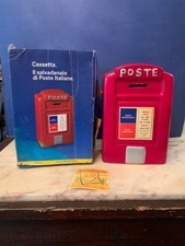 vintage CERAMICA CASSETTA IL SALVADANAIO DI POSTE ITALIANE CON SCATOLA ORIGINALE