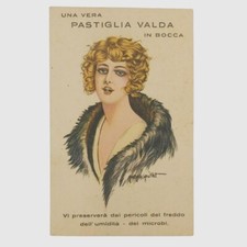 cartolina d'epoca illustrata Georges Grellet Pastiglie Valda NV