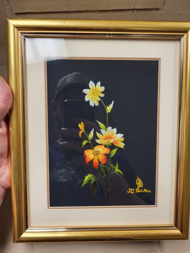 Fiori vietnamiti ricamati - , a