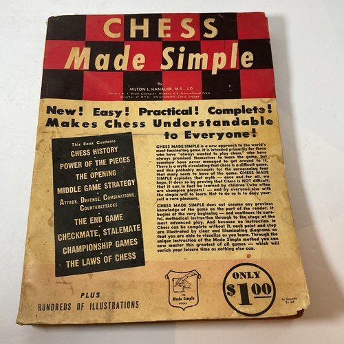 Vintage chess made simple book - vintage,