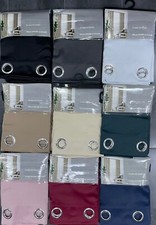 Tenda Raso Coprente Resistente Oscuranti mis. 140x280cm Tinta Unita con 8 Anelli