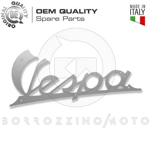 Targhetta vespa alluminio - in,