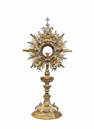 Ostensorio riproduzione antico - ostensorio,