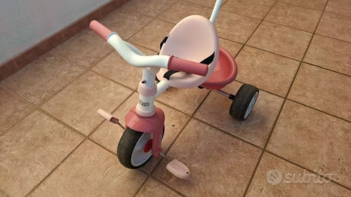 Triciclo smoby rosa con - triciclo, canna
