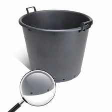 Mastello in plastica nero con