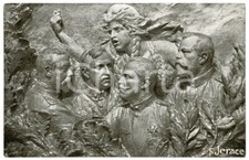 1915 ca WW1 NAPOLI Comitato Dame Alleate - Scultura Francesco JERACE Cartolina