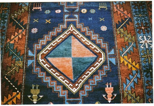 Kazak tappeto antico datato - tappeto,