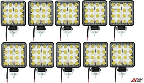 Faro led quadrato 48w - 48w, 10x
