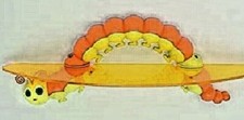 Reggimensola plastica bruco - plastica,