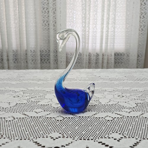Statuina vintage cigno - , vetro