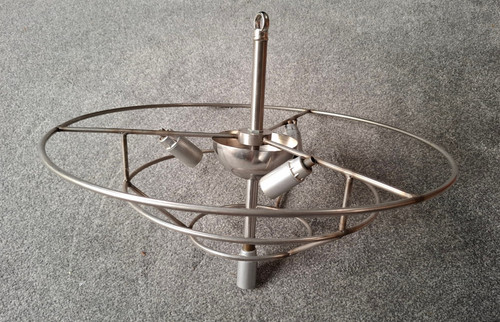Telaio lampadario acciaio inox