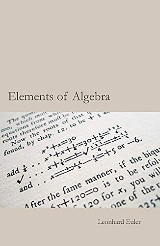 Euler elements algebra - elements, of