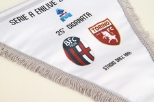 gagliardetto worn football BOLOGNA-TORINO FC 2024-2025 fussball pennant wimpel
