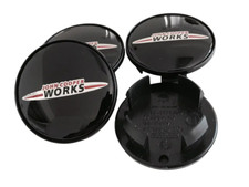 4 tappi coprimozzo per mini john cooper works borchie cerchi in lega 54 mm jcw