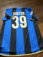 maglia Inter Santon match worn Issued 2009 shirt tirkot maillot portè nerazzurri