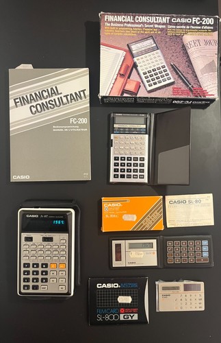 Set casio calculators - of, 9