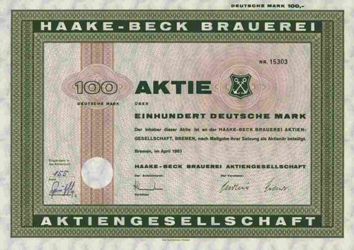 Haake beck bier - haake, 1961