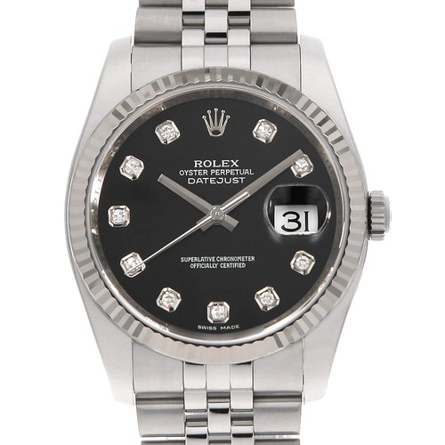 Rolex datejust 10p diamond - rolex,