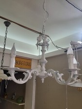 LAMPADARIO IN METALLO CON