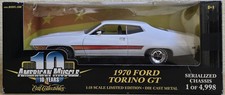 VHTF - 1970 Bianco Ford Torino GT - TELAIO SERIALIZZATO 1 DI 4.998 1/18 ERTL
