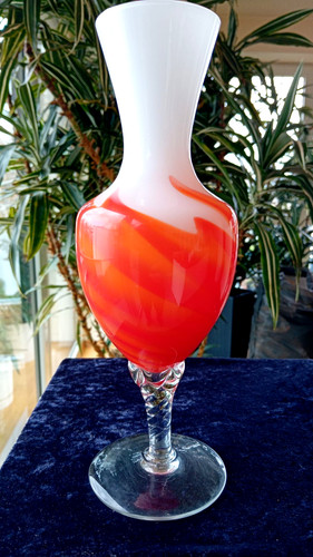 Grande vaso vetro opaline - vetro,