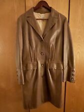 Giacca cappotto trench Conbipel vera pelle