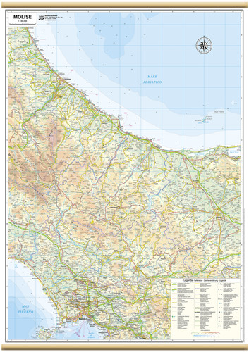 Carta geografica murale - carta,