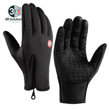 Guanti Invernali Uomo/Donna Touchscreen Antivento Impermeabili Con Cerniera