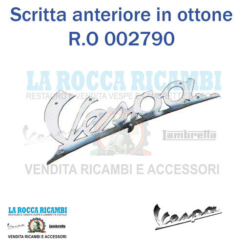 Scritta vespa dal - scritta, 1948