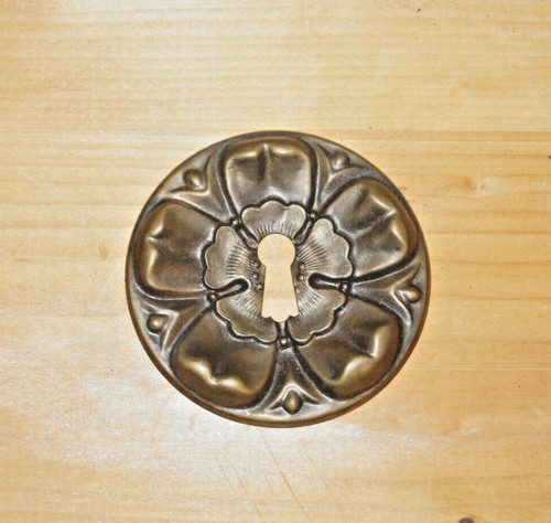 Targa chiave ottone patinato - targa,