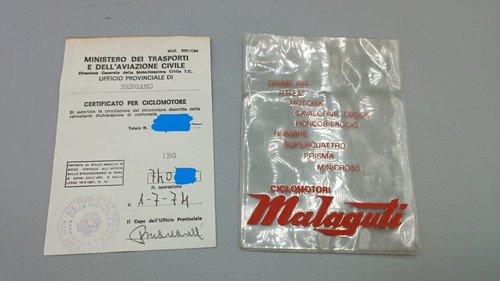 Malaguti gam libretto 1974 - gam,