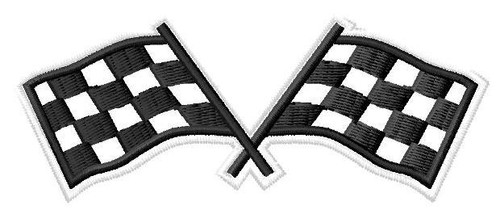 Patch racing flags iron-on