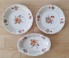 Set 3 Schumann Baviera Imperatrice Fiori Dresda 2 Caricabatterie 1 Servizio Piatto