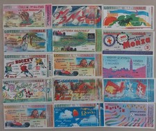 BIGLIETTO LOTTERIA 15 BIGLIETTI CON TAGLIANDO NO PIGHE NO FORI NO SCRITTE PERFET