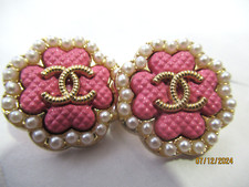 chanel 2 bottoni ROSA FINTA