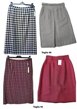 Gonna Vintage Pezzi Unici Taglia 46/48 Ita Lana Foderata Made in Italy Autunno