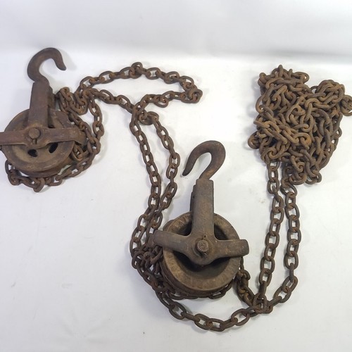 Vintage chain hoist ton - vintage,