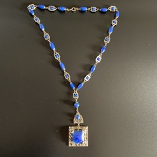 Collana vintage lapislazzuli e