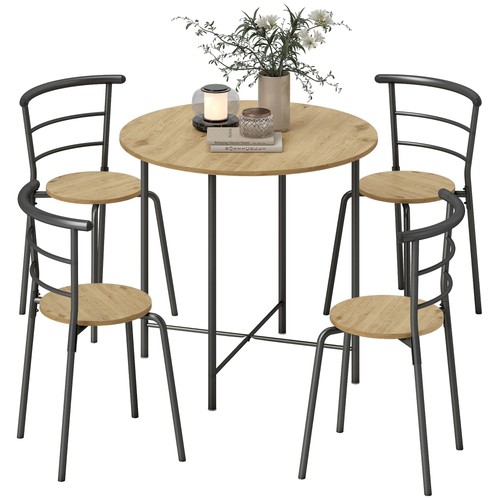 Homcom set tavolo pranzo - tavolo,