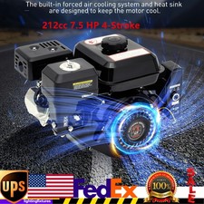 Avviamento Elettrico 212cc 7,5 HP Motore Orizzontale Go Kart Motore a Gas 4 Tempi