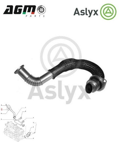 Condotto valvola egr aslyx - condotto,