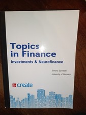 Libro topics In Finance : Investments & Neurofinance Libro Economia Finanza 