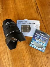 Canon EF-S 15-85 mm f/3.5-5.6 IS USM + Filtro UV hoya pro1 digital