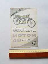 Motom 48 Junior 1963 depliant