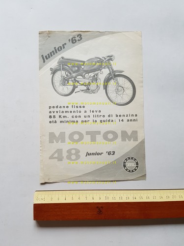 Motom junior 1963 - 1963, depliant