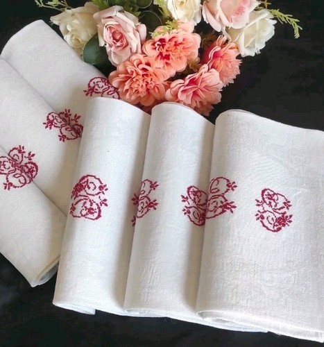 Tovaglioli lino monogramma - lino,