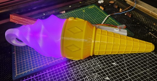 Coppia coni led illuminati - di,