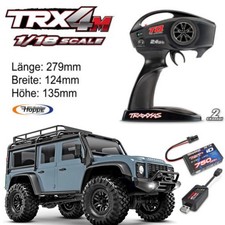 Traxxas TRX97054-1 TRX-4M Land Rover Defender 4x4 Blu Rtr Incl. Akku / Ruspa 1/