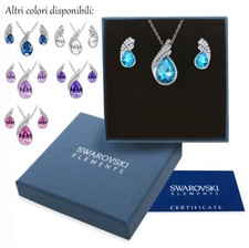 Parure collana donna argento